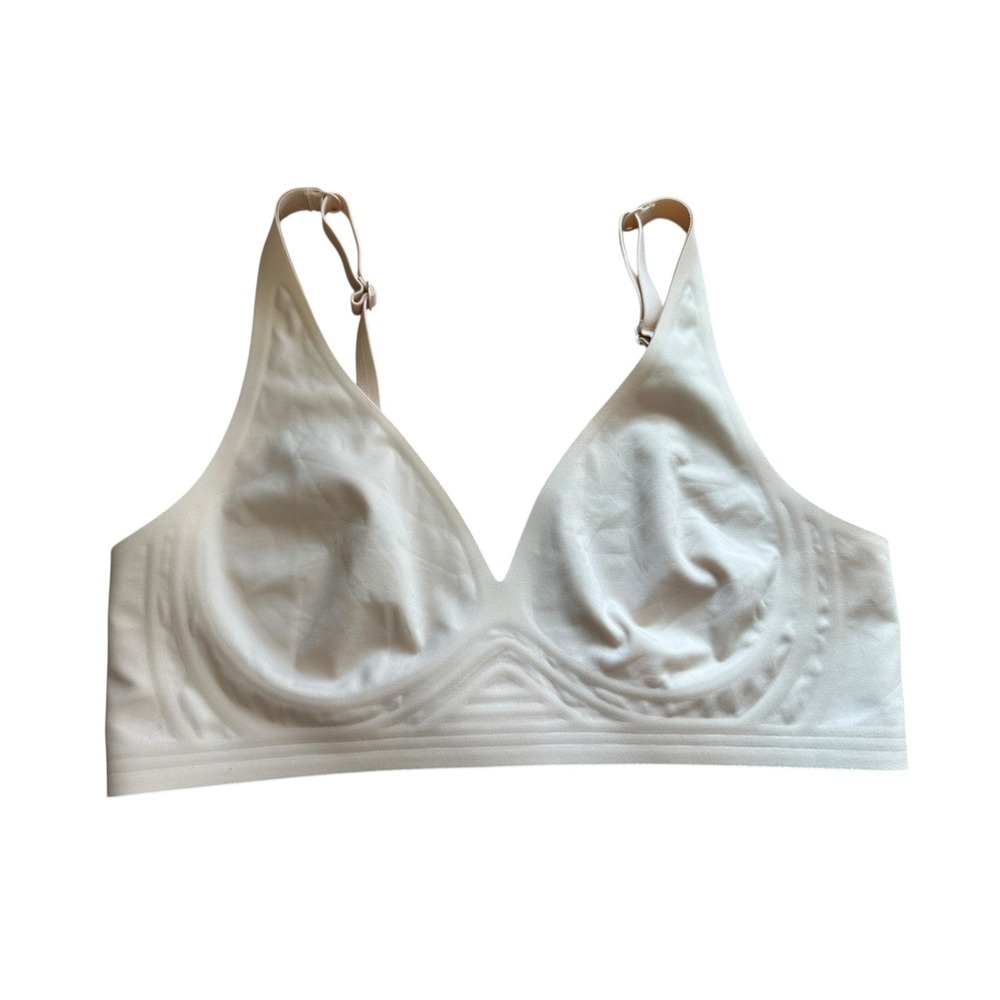 Nude Seamless Comfort Wirefree Bra Adjustable Straps Everyday‎ Support
